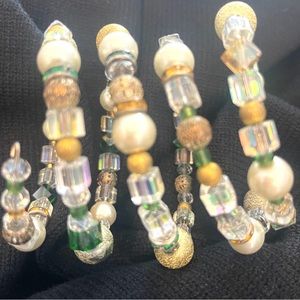 Green beaded bracelet